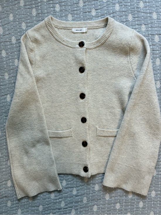 Mod Ref Sweaters - Mod Ref Tyler Cardigan in Cream